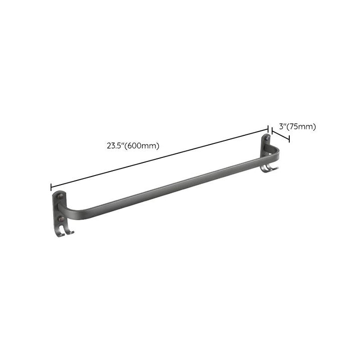 Lisslune | Modern Bathroom Fixture Set Towel Bar Gray Bathroom Shelf Bathroom Set