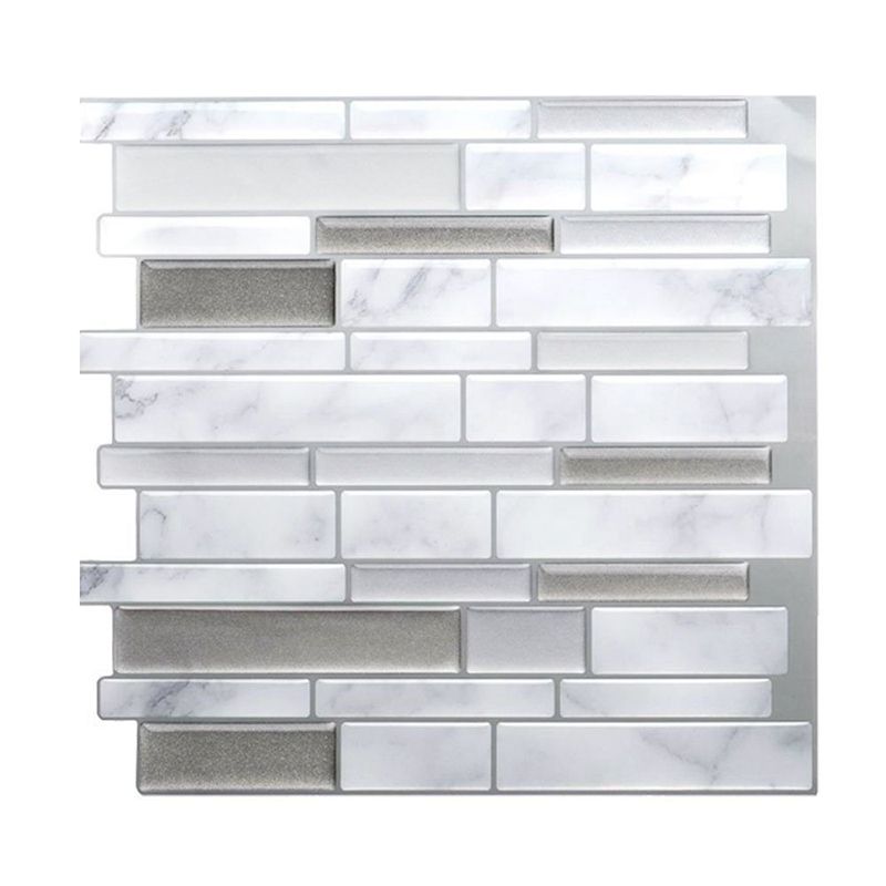 Lisslune | Floor and wall tile kitchen brick look for peeling and sticking waterproof wall tile