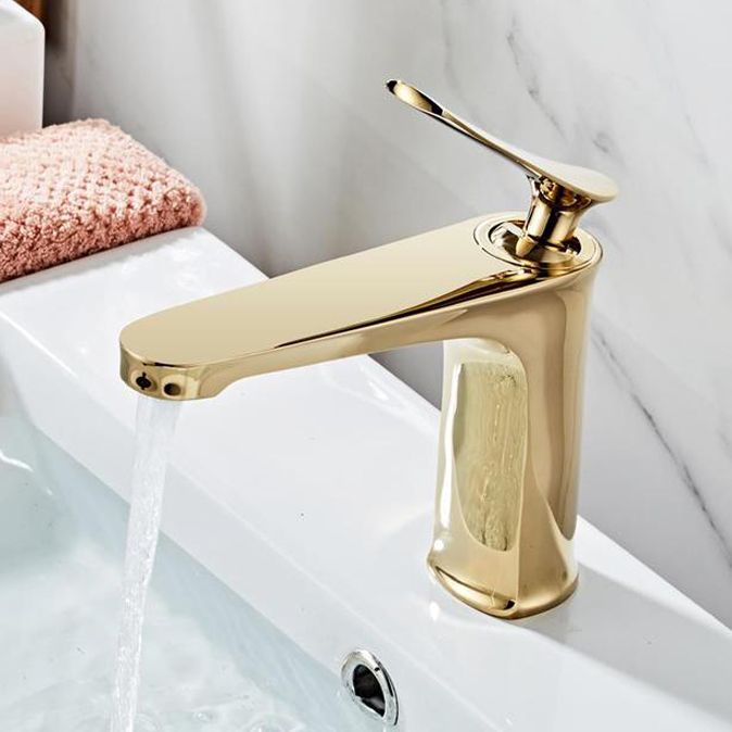 Lisslune | Light Luxury Sink Faucet 6.69" H Modern Brass Sink Faucet