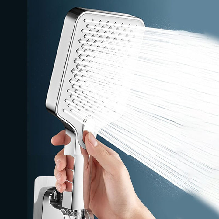 Lisslune | Modern Rectangular Hand Shower Water-Saving Wall-Mounted Hand Shower