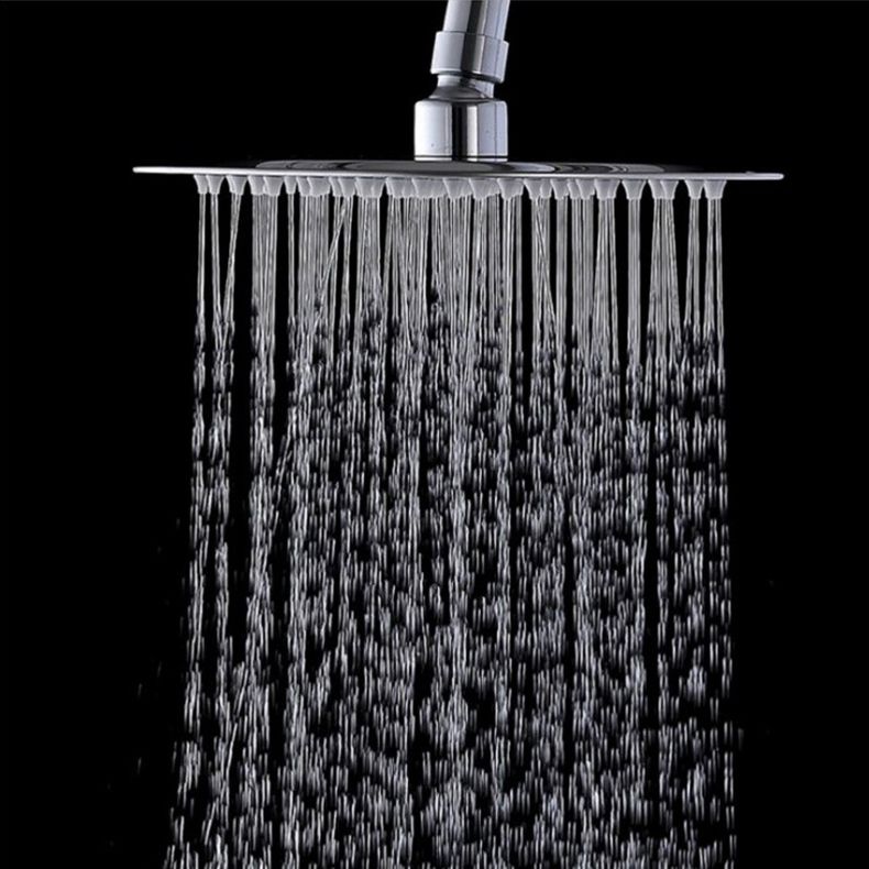 Lisslune | Wall-mounted shower head stainless steel fixed shower head with shower arm