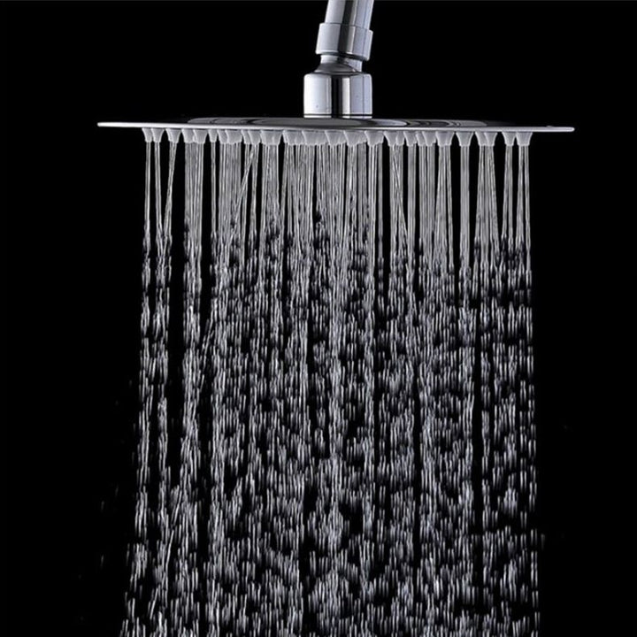 Lisslune | Wall-mounted shower head stainless steel fixed shower head with shower arm