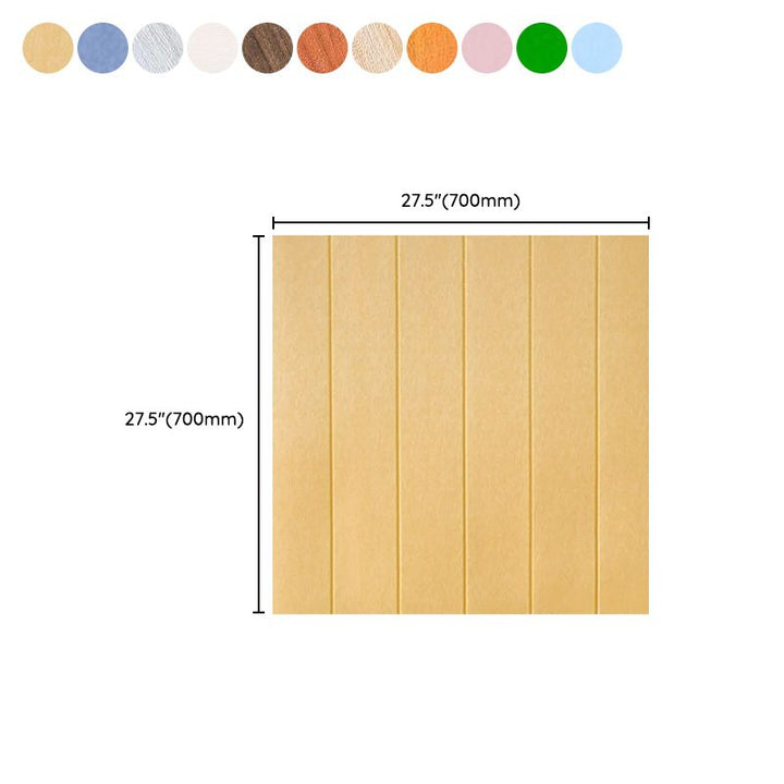 Lisslune | Modern Tin Back Wall Panel Smooth Wall Ceiling Wood Grain Design Set of 1