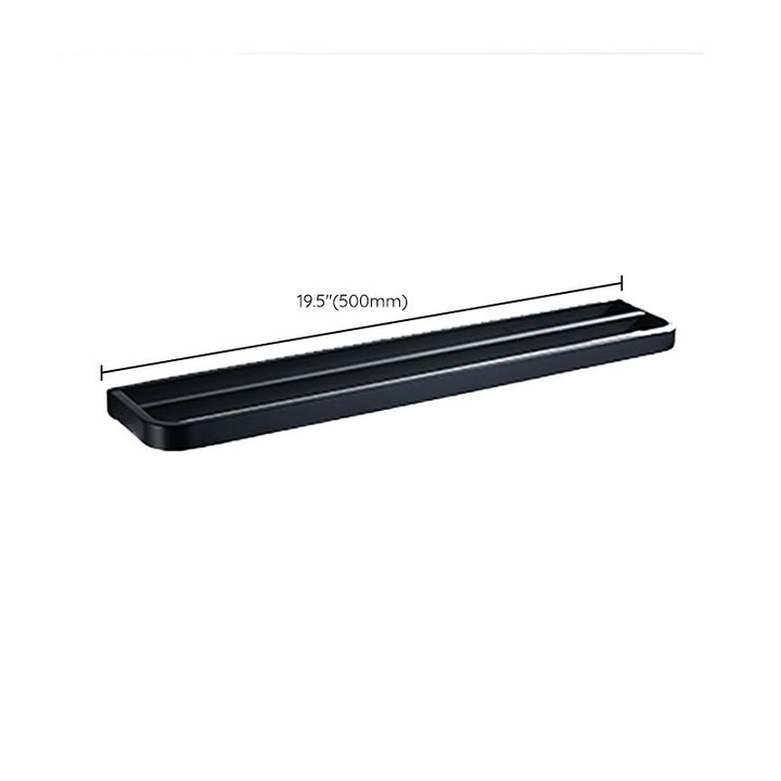 Lisslune | Modern Bathroom Hardware Set Bath Shelf Towel Bar Black Bath Hardware Set