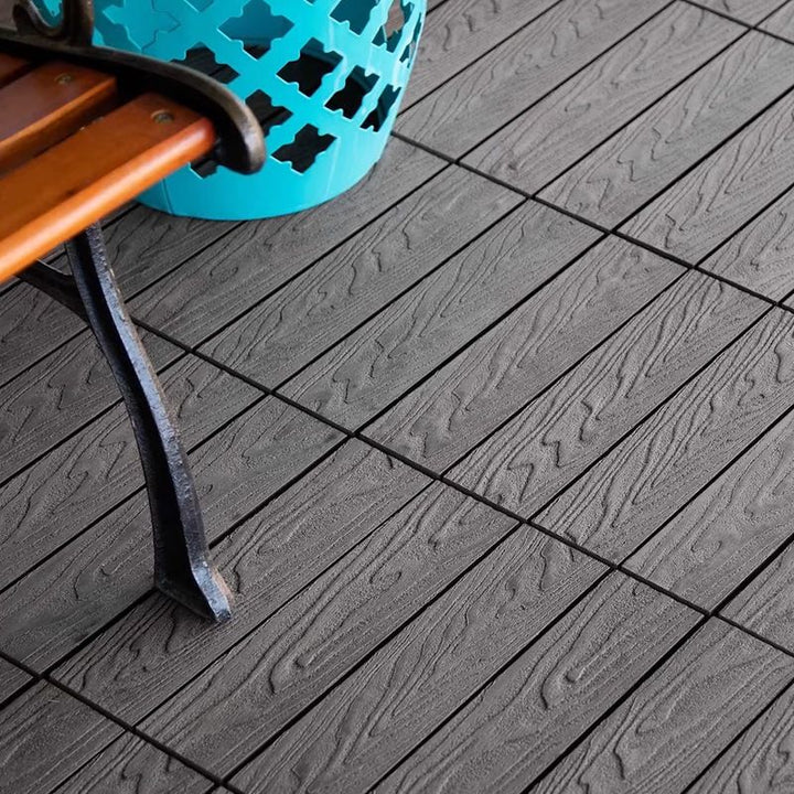 Lisslune | Floor Bullnose Click Lock Wire Brushed Wood Tiles
