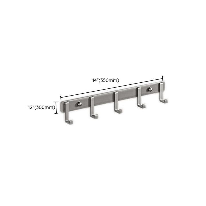 Lisslune | Modern Bathroom Accessory Set Gray Towel Bar Bathroom Shelf Bathroom Hardware