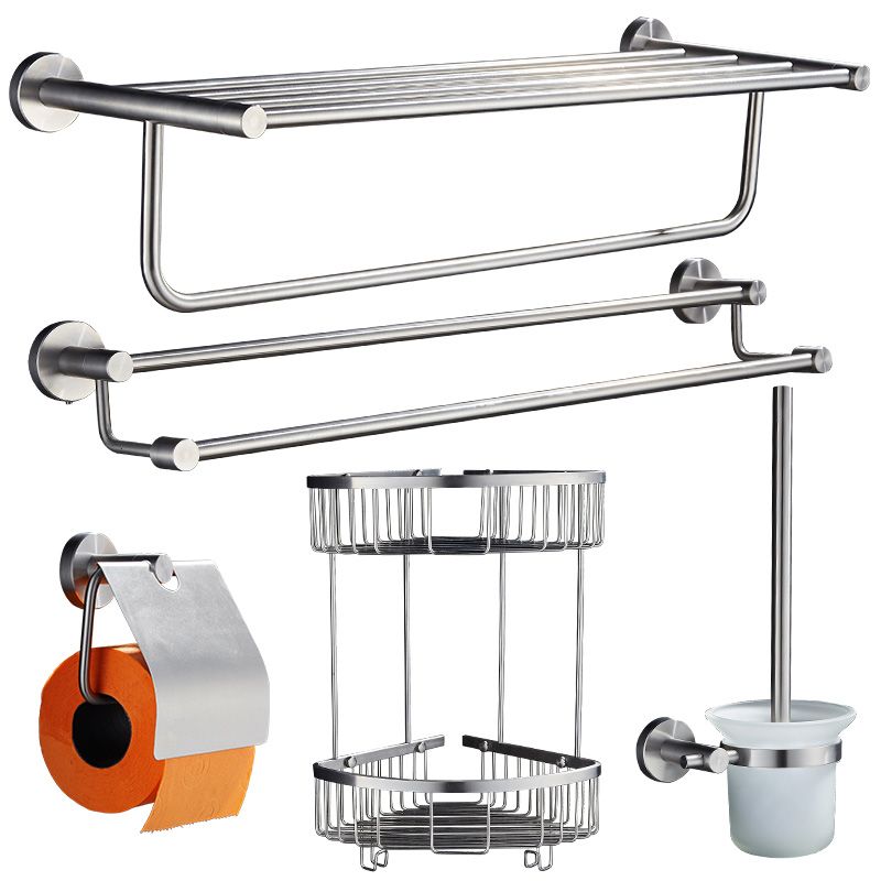 Lisslune | Chrome Traditional Bathroom Accessory Set Stainless Steel Bathroom Set