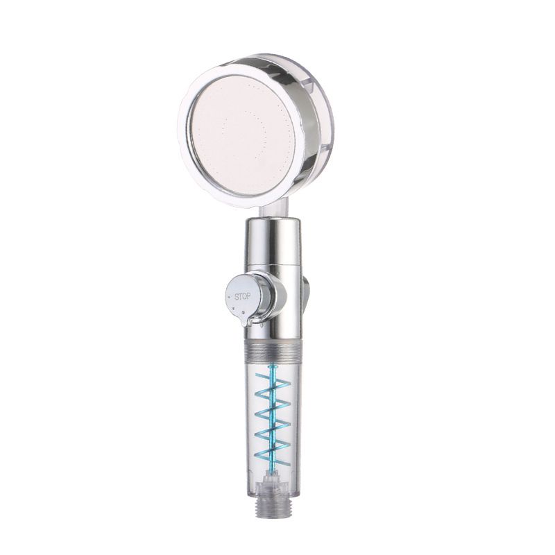 Lisslune | Creative Metal Shower Head Adjustable Water Flow Round Handheld Shower Head