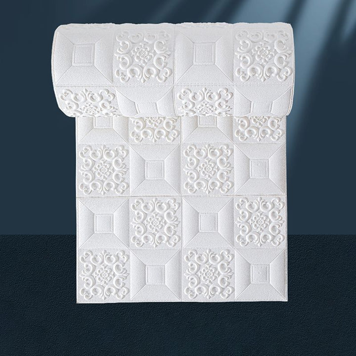Lisslune | Modern 3D Relief Wall Panel Peel and Stick Waterproof Wall Cladding