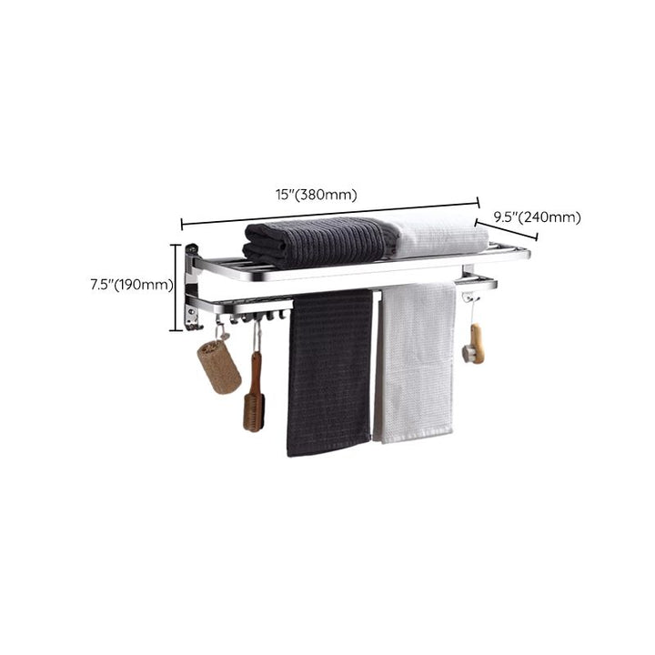Lisslune | Modern Stainless Steel Bathroom Set Paper Holder Bathroom Shelf Bathroom Accessories