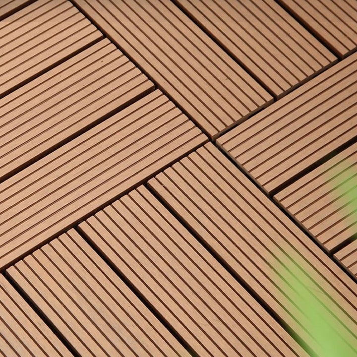 Lisslune | Rectangular constructed tiles water-resistant parquet flooring for balcony