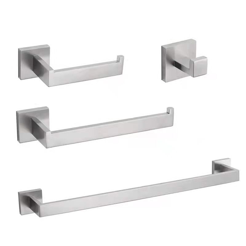 Lisslune | Stainless Steel Bathroom Fittings Modern Style Simple Bathroom Fitting Set