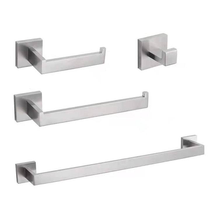 Lisslune | Stainless Steel Bathroom Fittings Modern Style Simple Bathroom Fitting Set