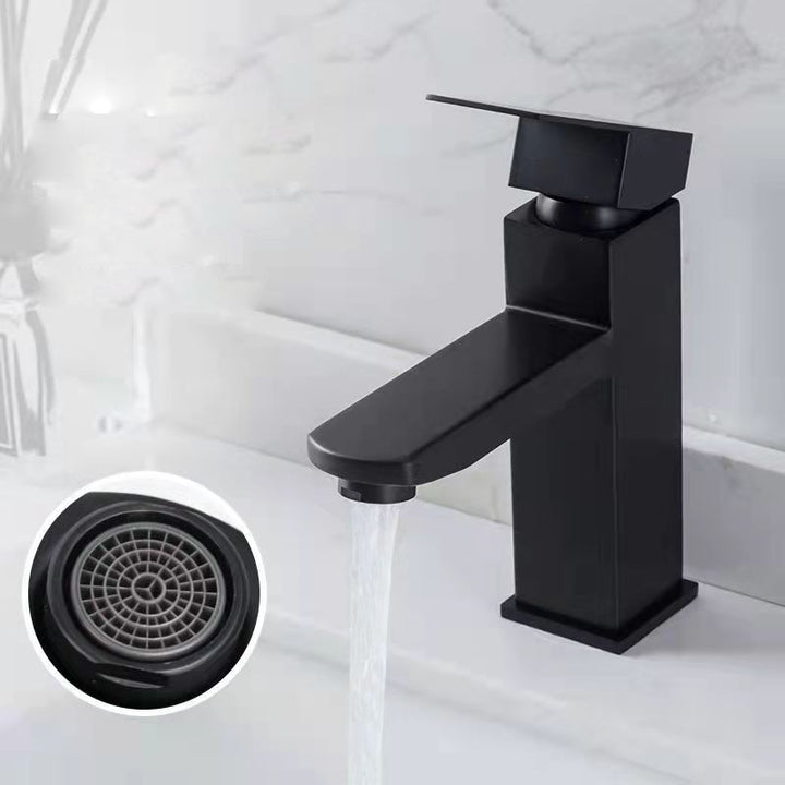 Lisslune | Basic Centered Sink Faucet Monochrome Faucet Sink Bathroom Faucet