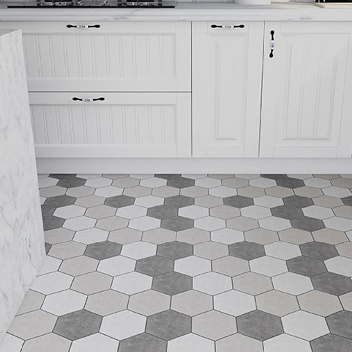 Lisslune | Modern PVC Flooring Peel and Stick Geometric Printed Vinyl Floor Planks