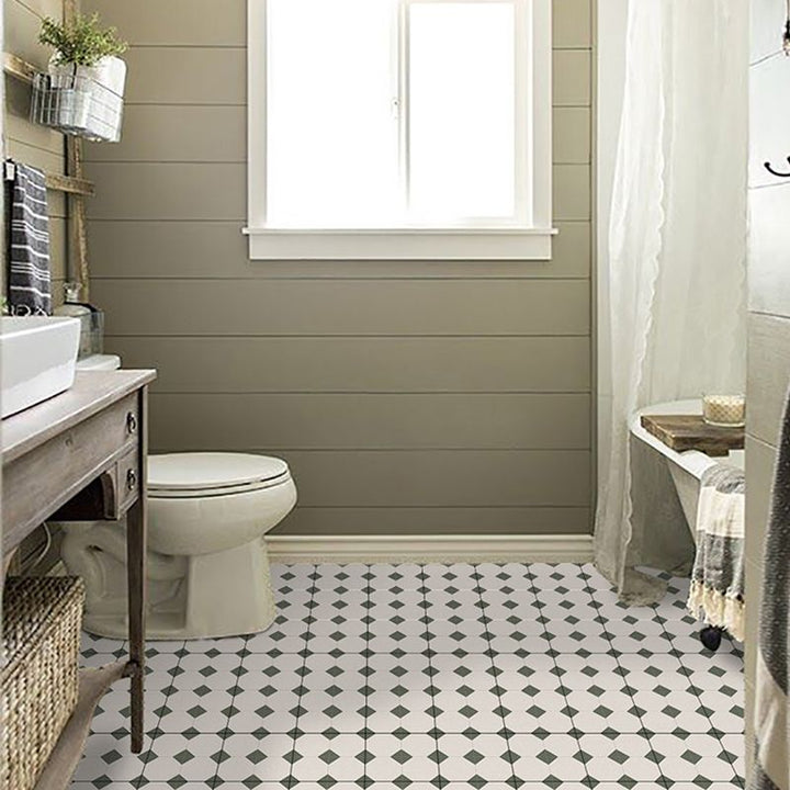 Lisslune | Square Peel & Stick Tile with Pattern Waterproof Tile for Splash Guard Wall