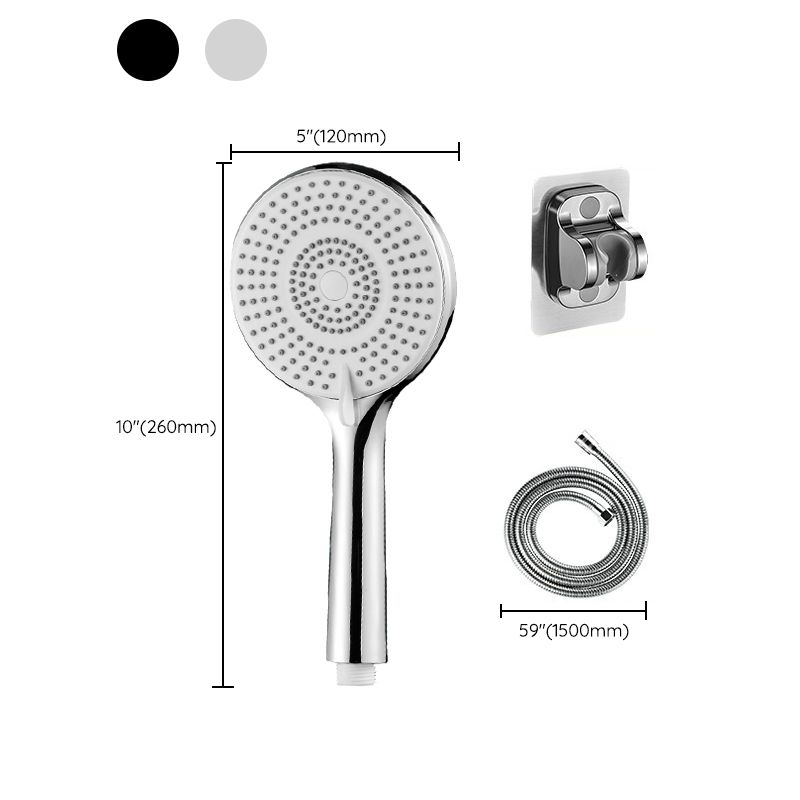 Lisslune | Round Shower Head Plastic Handheld Shower with Adjustable Spray Pattern