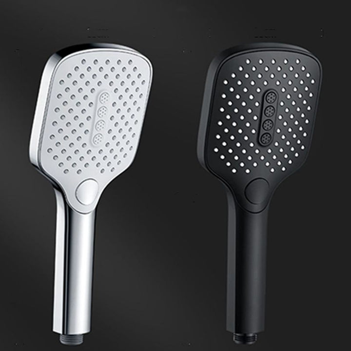 Lisslune | Rectangular Self-Cleaning Hand Shower Adjustable Spray Pattern Wall-Mounted Hand Shower
