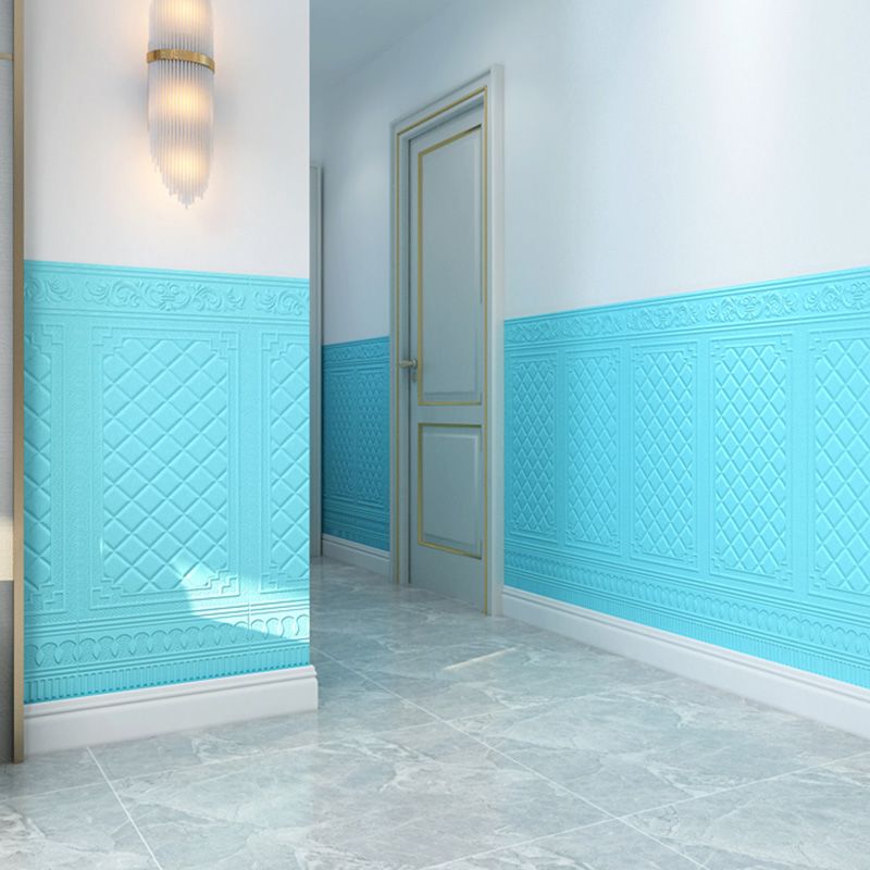 Lisslune | Glam Style Wall Cladding Living Room Peel and Stick 3D Embossed Waterproof Wall Cladding