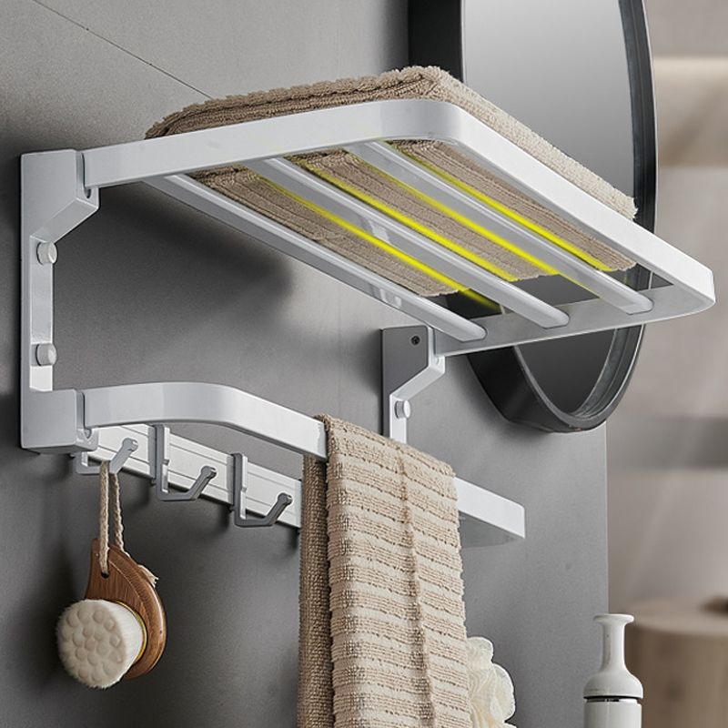 Lisslune | Modern Bathroom Accessories Set Towel Bar Bathroom Shelf White Bathroom Accessories Set