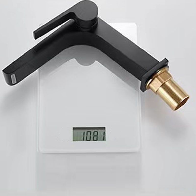 Lisslune | Modern Faucet Brass Lever Waterfall Spout Sink Faucet