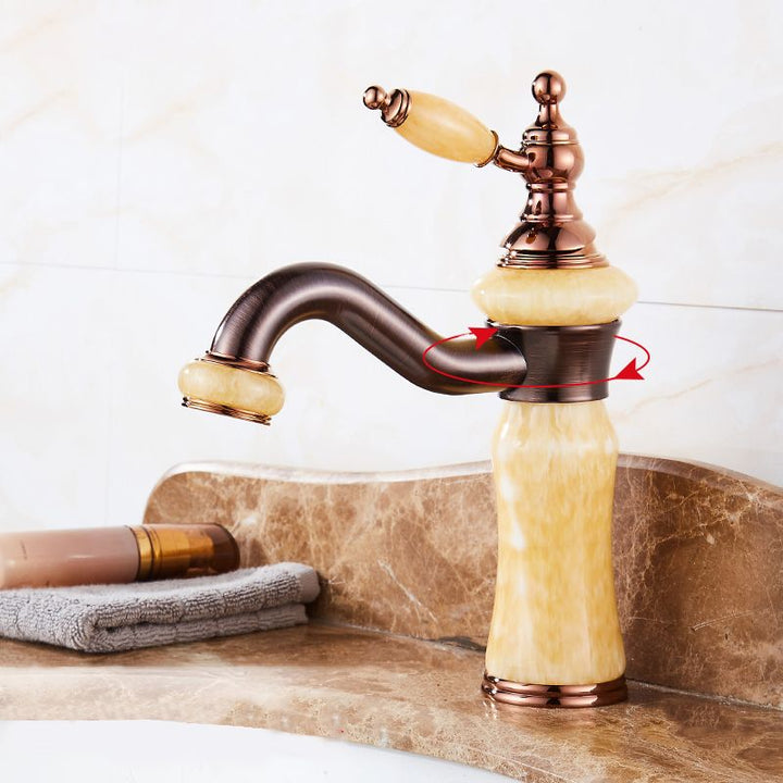 Lisslune | Luxury Ship Basin Faucet Lever Handle Round Ship Basin Bathroom Faucet