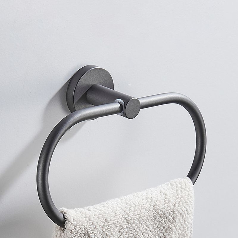 Lisslune | Traditional Gray Brass Bathroom Hardware Set Towel Bar Bathroom Hardware Set