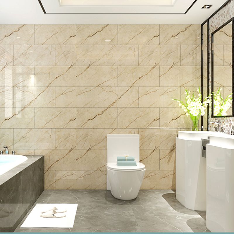 Lisslune | PVC Wall Panel Rectangle Waterproof Wall Cladding for the Living Room