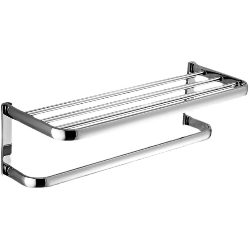 Lisslune | Modern Stainless Steel Bathroom Fixtures Set Towel Bar Bathroom Shelf Bathroom Accessory Set