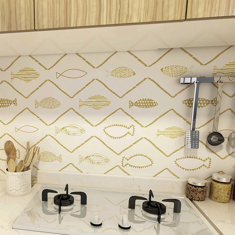 Lisslune | Waterproof PVC Tile Singular Peel & Stick Tile for Kitchen Splashback Wall