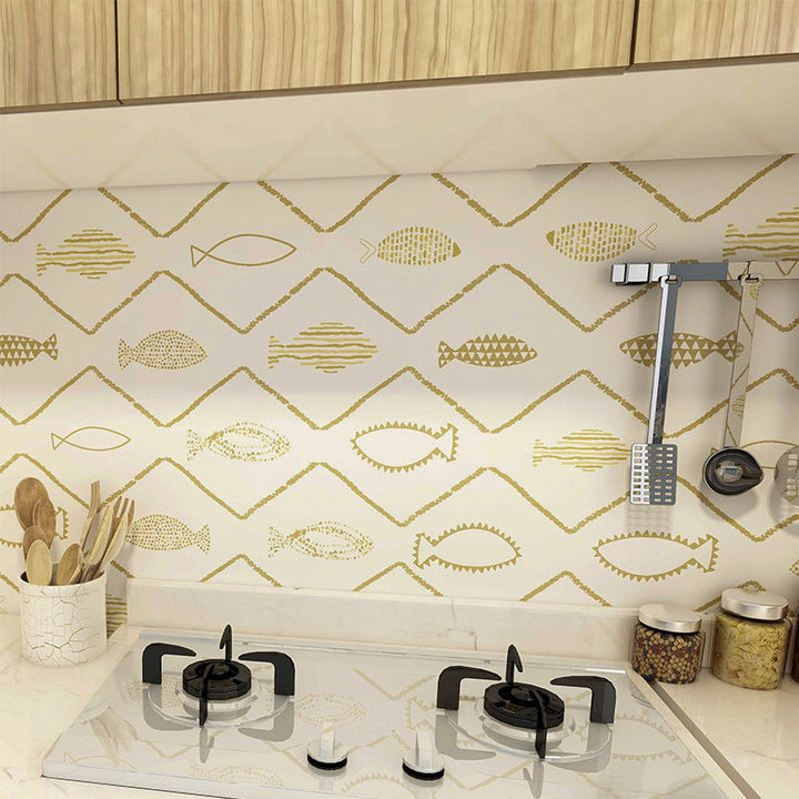 Lisslune | Waterproof PVC Tile Singular Peel & Stick Tile for Kitchen Splashback Wall