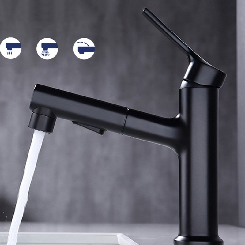 Lisslune | Round Vessel Sink Bathroom Faucet Simple Style Faucet with Brass Material