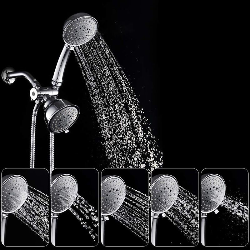 Lisslune | Traditional Style Shower Head Double Bathroom Shower Heads with Round Shape