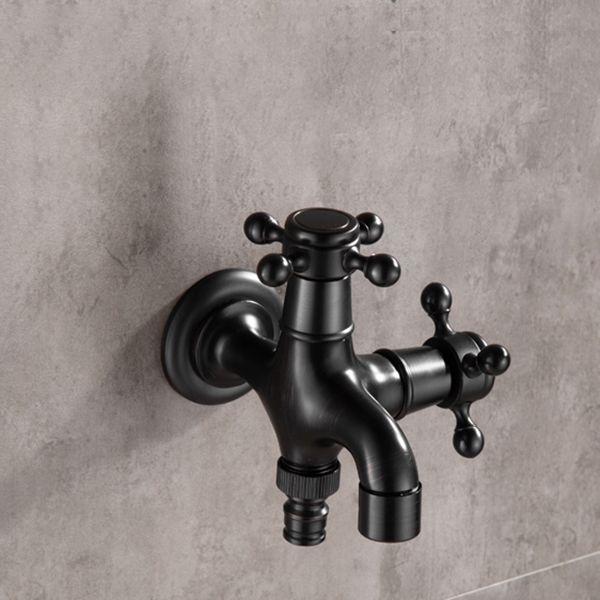 Lisslune | Width Bathroom Sink Faucet Wall-Mounted Cross Handle Faucet