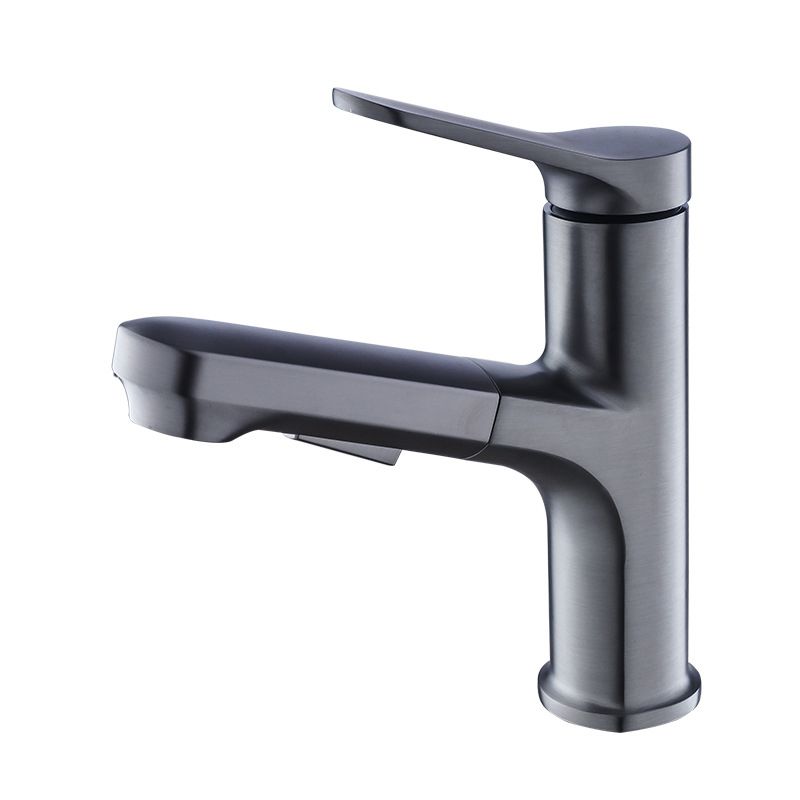 Lisslune | Vessel Sink Faucet Modern Pull-Out Bathroom Faucet with One Lever Handle