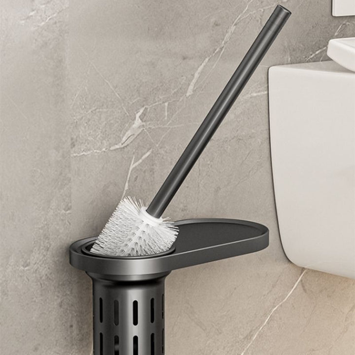 Lisslune | Modern bathroom accessory set bathroom shelf towel bar gray bath accessory set