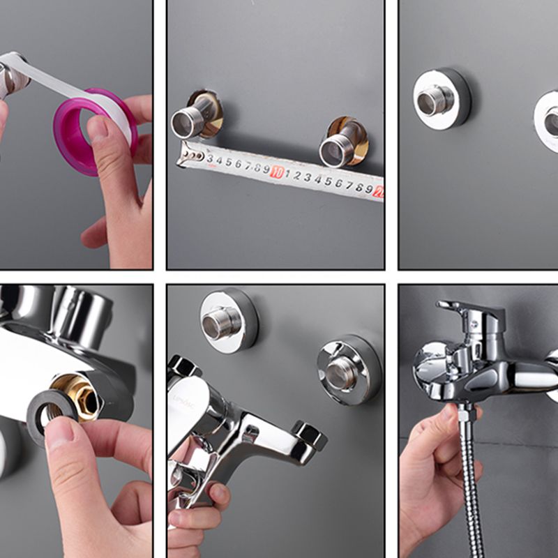 Lisslune | Popular Wall-Mounted Bathtub Faucet Fixed Lever Handle Bathtub Filler Trim