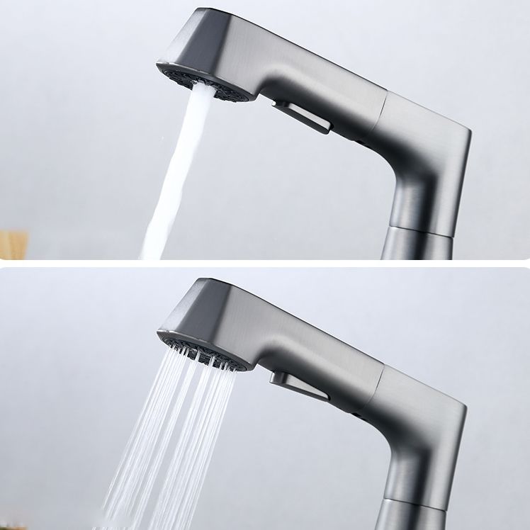 Lisslune | Contemporary Sink Faucet Plian Low Arc Brass Centerset Sink Faucet