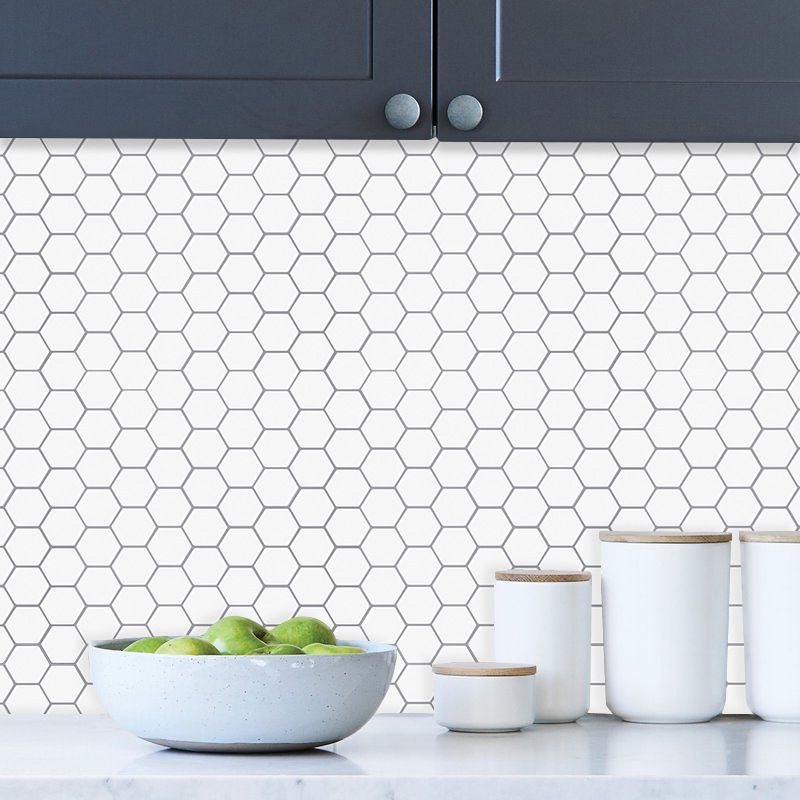 Lisslune | Modern Peel-and-Stick Wall PVC Hexagon Peel-and-Stick Tile