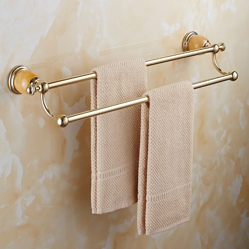 Lisslune | Contemporary brushed brass bathroom accessories as a single piece or as a set