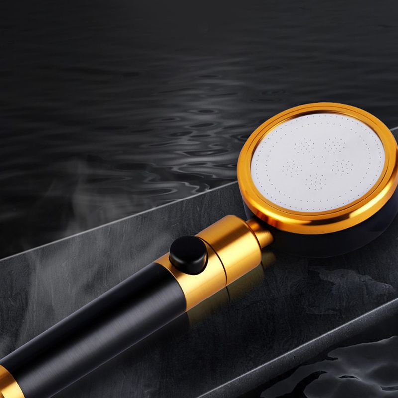 Lisslune | Modern Metal Hand Shower in Black Water efficient round Shower Head