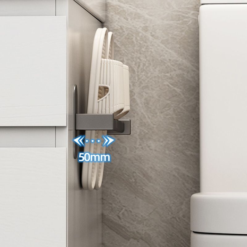 Lisslune | Gray Bathroom Accessory Set Modern 1/2 - Piece Bathroom Shelf Rustproof