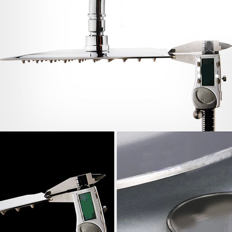 Lisslune | Large Shower Head 304 Stainless Steel Standard Spray Pattern Fixed Shower Head