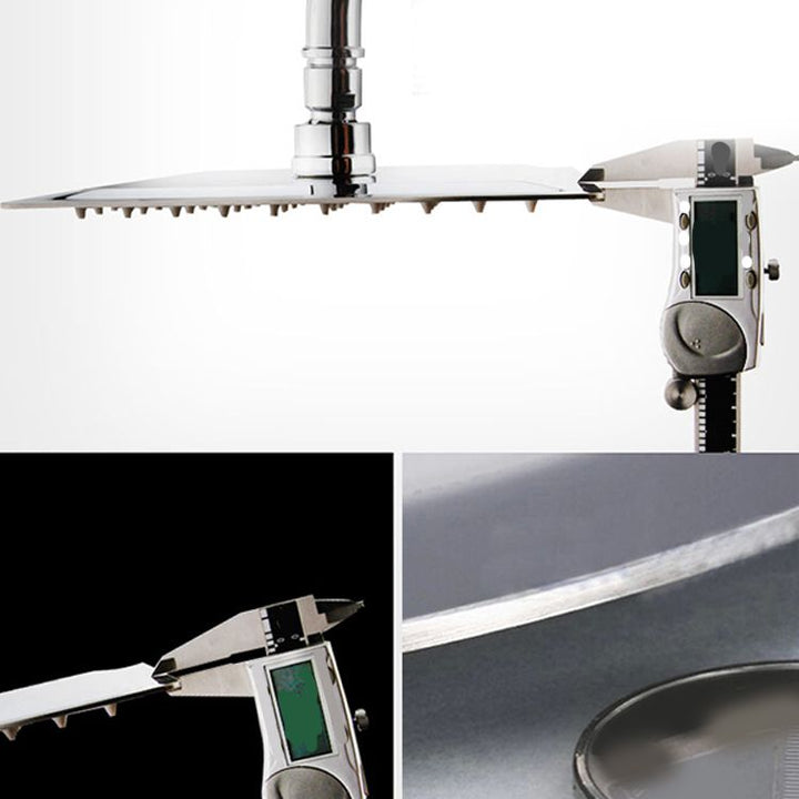 Lisslune | Large Shower Head 304 Stainless Steel Standard Spray Pattern Fixed Shower Head