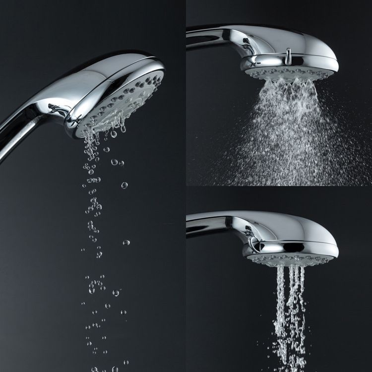 Lisslune | Single Double Showerhead Square High Arc Showerhead Combo in Chrome