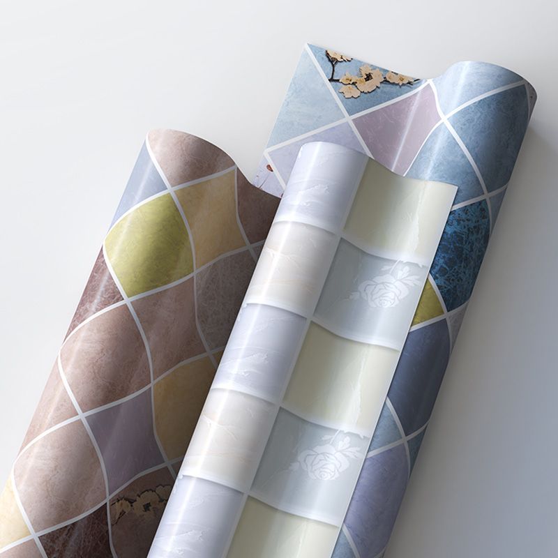 Lisslune | Peel and Stick Wall Tile Plastic Square Mosaic Waterproof Peel and Stick Wall Tile