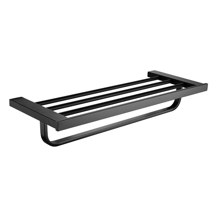 Lisslune | 5-piece Modernism Bath Accessory Set in Matte Black Stainless Steel