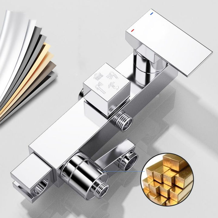 Lisslune | Wall-mounted shower system handle lever spot resist copper shower system