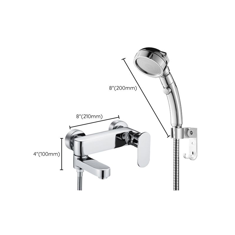 Lisslune | Modern Wall-Mounted Bathtub Faucet Trim Metal Single-Lever Bathtub Faucet Trim