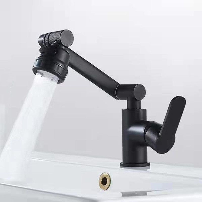 Lisslune | Modern Sink Faucet Stainless Steel Lever Handle Low Arc Sink Faucet